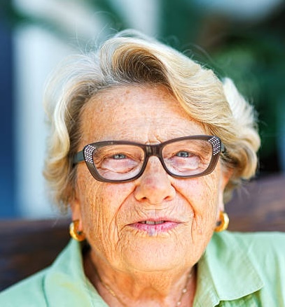 Smiling senior lady,